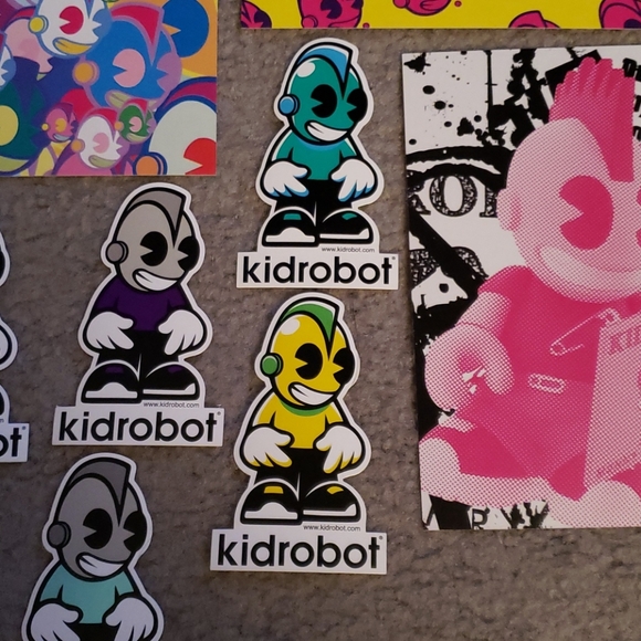 Kidrobot Mascot Stickers and Promo Cards SET NWOT - Picture 5 of 7